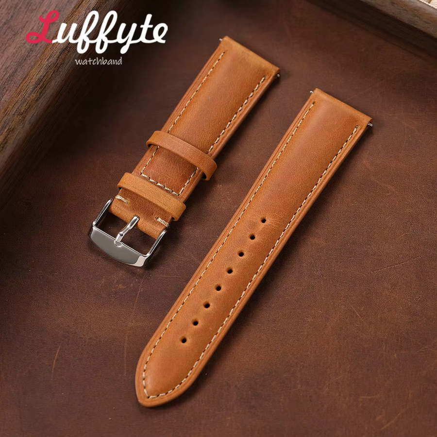 Uhrenarmband luffyte Leder, Retro, Herren - Bild 2