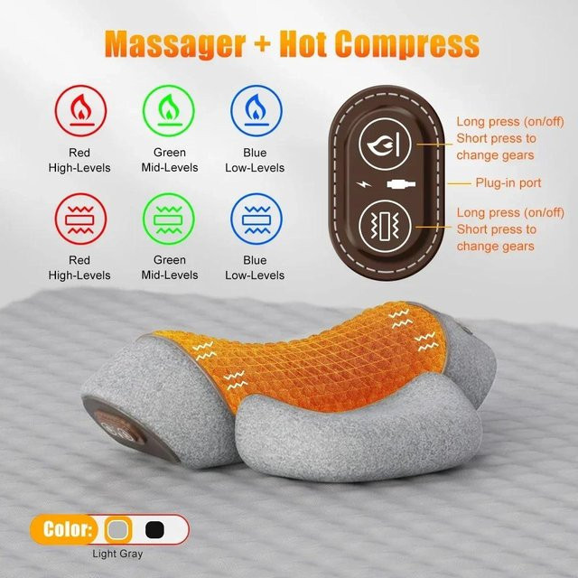 Binchi Health Technology Nackenmassagekissen, grau - Bild 1