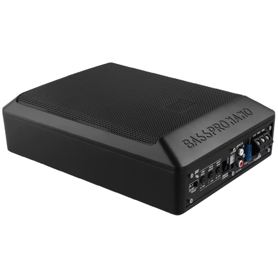 Podofo Aktiv-Subwoofer für unter den Autositz mit Verstärker-Kit und Audiokabel, Schwarz - Bild 4