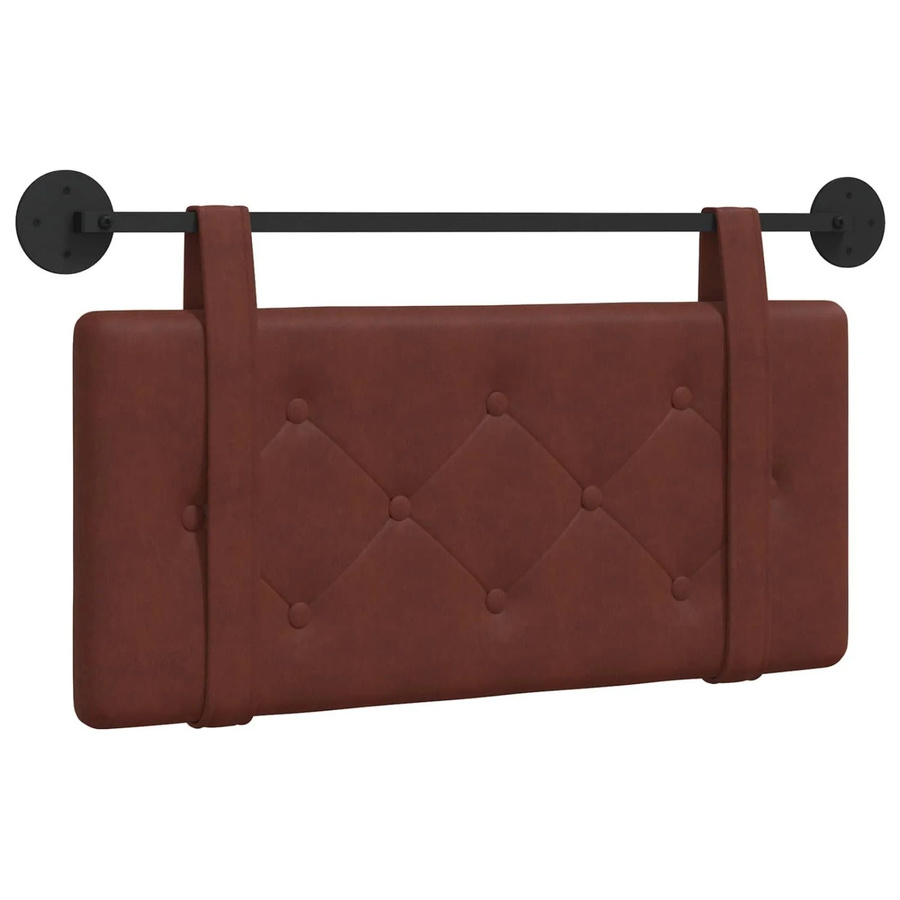 vidaXL Wandpaneel gepolstert in Braun mit geometrischem Design, B/H: 90 x 55 cm - Bild 2