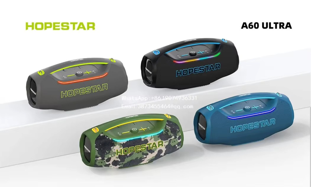 HOPESTAR A60 ULTRA 450W Outdoor Bluetooth 5.4 Lautsprecher mit Wireless-Mikrofon, 30000mAh Akku und IPX6 Wasserdichtigkeit in Schwarz oder Grün - Bild 4