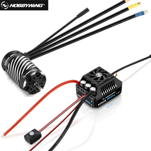 Hobbywing EZRUN MAX6 G2 ESC/Motor, 200A, 3-8s, für 1/5 1/6 1/7 1/8 Auto - Bild 1