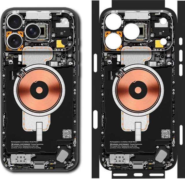 NMEGOU Tear Down Skin Circuit 3M Wrap Sticker Handyhülle für iPhone 17 16 15 14 13 Pro Max Plus Mini in Multicolour - Bild 1
