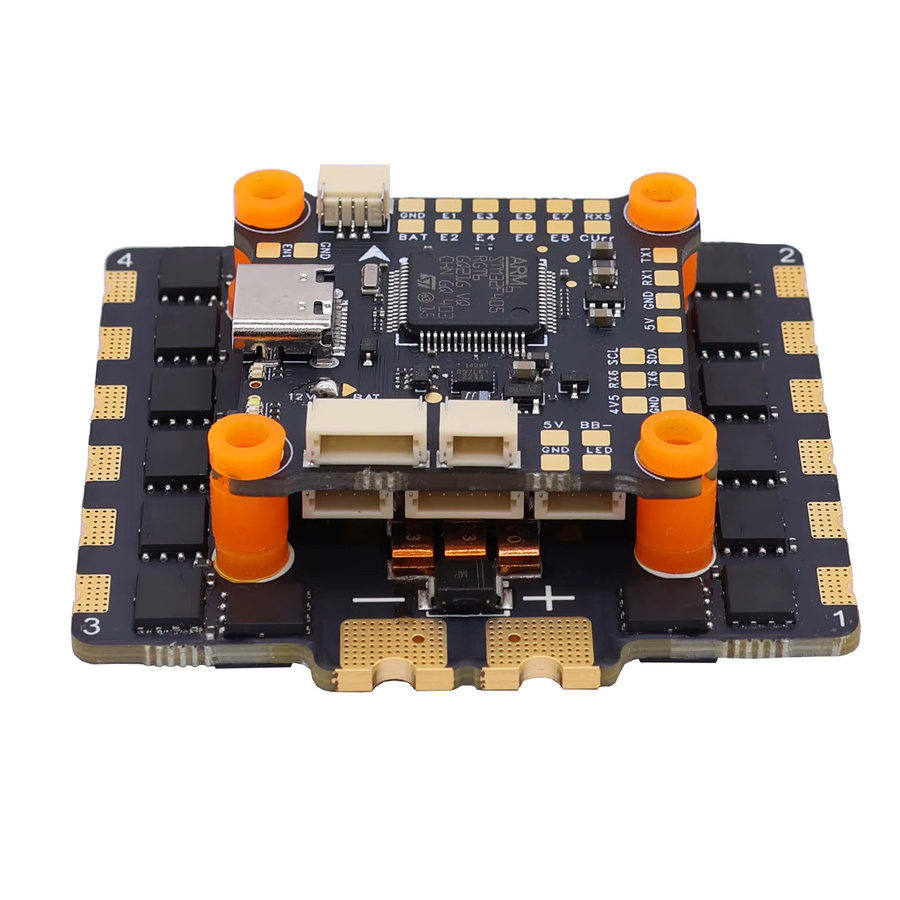 HAKRC 5139 F4551 Stack 4-in-1 ESC Flight Controller Schwarz, 90A/110A, programmierbar, 2S-8S Lipo, Dshot Unterstützung für FPV Racing Drone - Bild 6