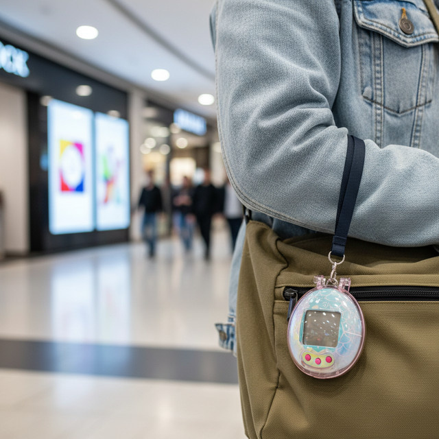 Transparente PC-Schutzhülle für die Tamagotchi Original Virtual Pet Machine als Hartschalen-Klapphülle mit präzisen Aussparungen - Bild 1