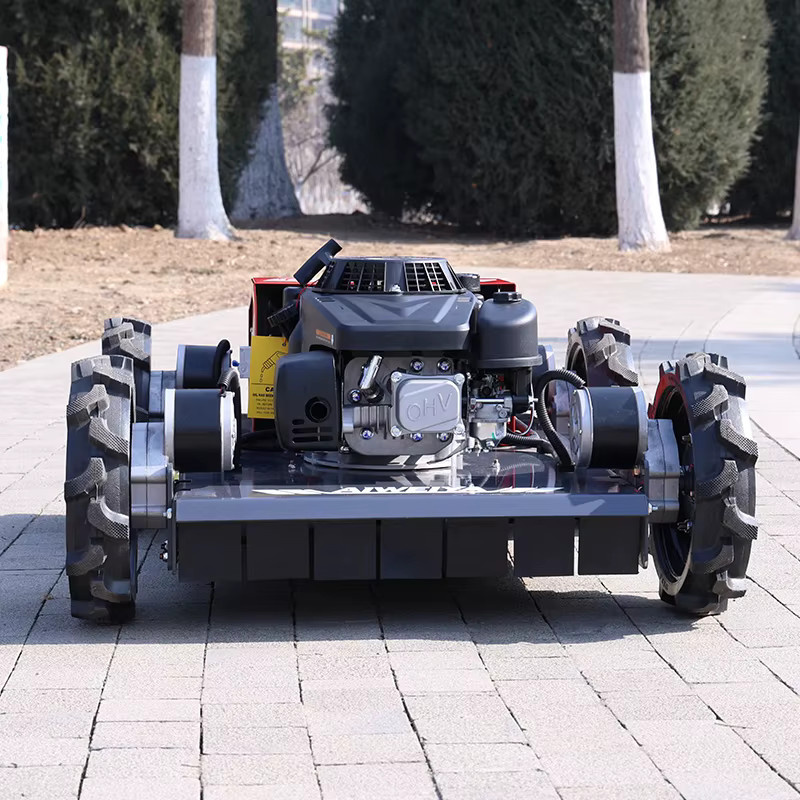 TONGZHONG Mini-Raupenrasenmäher ferngesteuert als Rasenmähroboter und Aufsitzrasenmäher mit Kettenlaufwerk - Bild 2