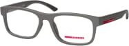 Prada PS 04QV Korrektionsbrille, Vollrand, Quadratisch, Kunststoff, Grau, Herren - Bild 1