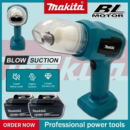 Makita Mini-Autostaubsauger Multifunktionaler Handstaubsauger Wiederaufladbar Blau Passend für Makita 18V Akku