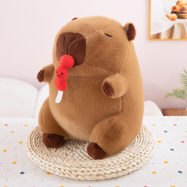 Kandiszucker-Kürbis Capybara Plüschtier, braun - Bild 1