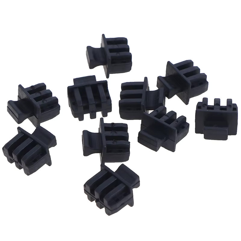 10 Stück SFP-Schutzhüllen von CHENJ in Schwarz als Staubkappen für SFP-Fasermodule - Bild 2