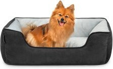Lionto 2-in-1 Hundebett und Hundekissen in Microfaser für Hunde Größe M - Bild 1