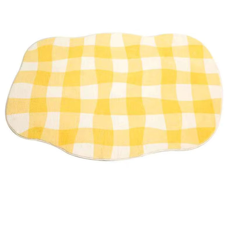 VIKAMA Moderner Weicher Teppich in Gelb für Wohnzimmer und Kinderzimmer B: 120 cm, T: 80 cm - Bild 2