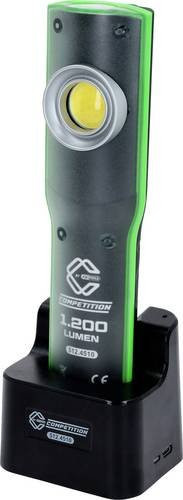 KS Tools 512.4510 COMPETITION LED-Arbeitsleuchte in Schwarz, dimmbar, 1400 Lumen, mit Ladestation und Akku - Bild 1