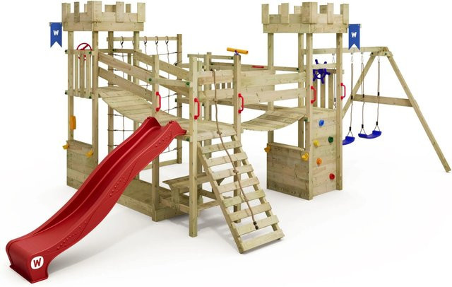 Wickey Spielturm Smart Arch mit Rutsche, Rot - Bild 1
