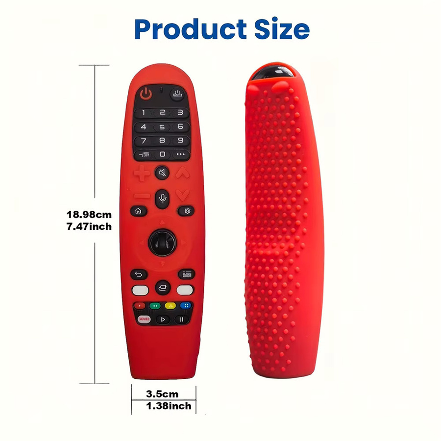 MRSVI Silikonhülle für LG Smart TV Magic Fernbedienung AN-MR19BA, MR18BA, AN-MR600, MR650A, MR20GA, Farbe: Pink - Bild 2