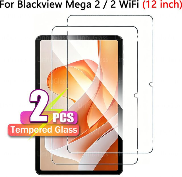 Blackview Mega 2 WiFi / Mega 2 (12 Zoll) Displayschutzfolie aus gehärtetem Glas, transparent, HD Anti-Fingerabdruck und blasenfrei - Bild 1