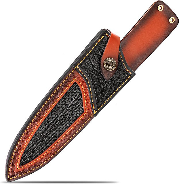 Xituo Leder-Messerscheide für 8-Zoll-Küchenmesser als Messerholster für den Gürtel - Bild 1