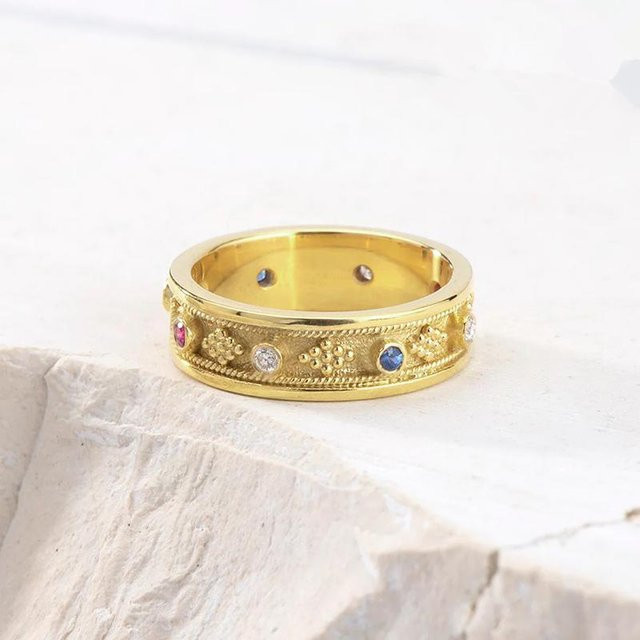 YIRAN Jewelry Ringe, Goldfarben, Zirkonia, Damen - Bild 1