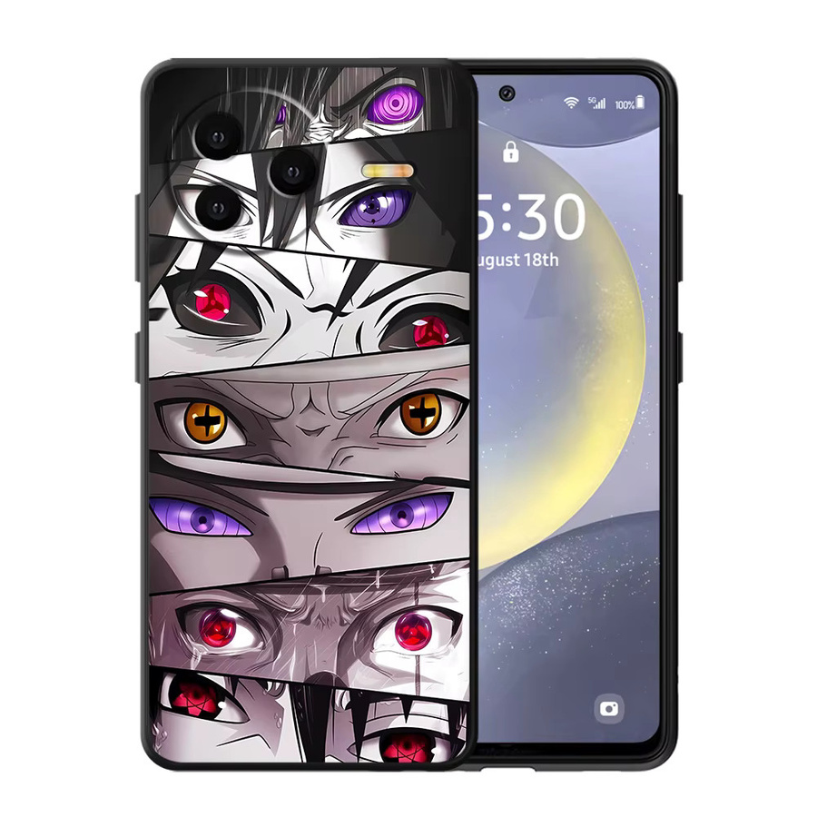 Schwarze weiche Handyhülle mit Anime Naruto Design für Xiaomi Redmi 9 10 12C 13C und weitere Modelle - Bild 6