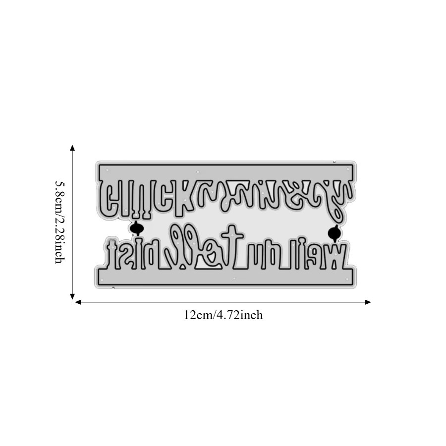 Metall-Stanzformen Glückwunsch Weil Du Toll Bist Silber für DIY Scrapbooking und Kartenherstellung - Bild 3