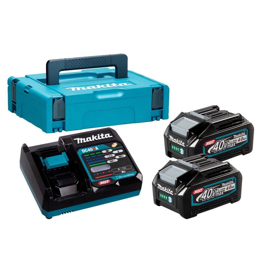 Makita Power Source-Kit 40V max. mit 2 x 4,0 Ah Akkus und Ladegerät 191J97-1 - Bild 2