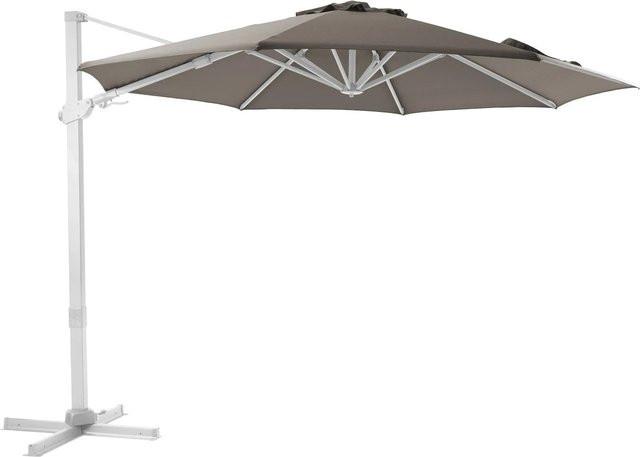 AXI Ampelschirm Taupe mit Handöffner aus Aluminium und Spuncrylic-Gewebe Durchmesser: 300 cm - Bild 1
