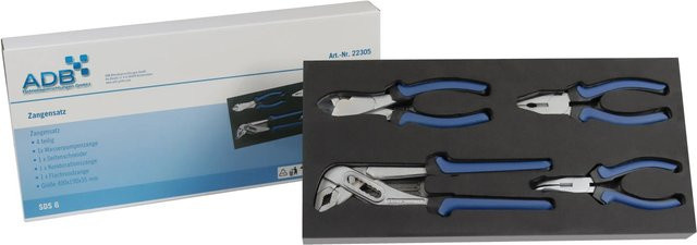 PROREGAL Zangensatz für Werkstattwagen Cheetah Plus, 4-teiliges Set mit Schaumstoff Schubladeneinlage, Blau, H x B x T: 3,5 x 40 x 19 cm - Bild 1