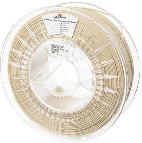 Spectrum Filaments PETG Premium High Speed Filament 1,75 mm, 1000 g, Light Ivory/Beige - Bild 1