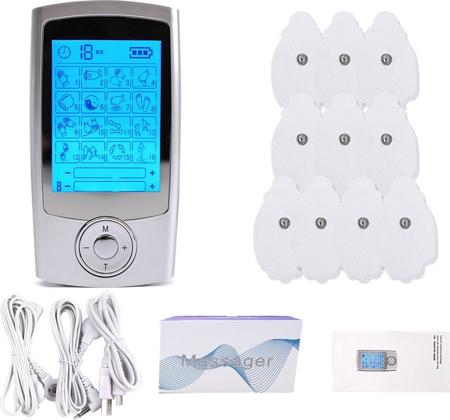 Raiuleko Elektrisches EMS Akupunktur-Körpermassagegerät, Silver - Bild 1