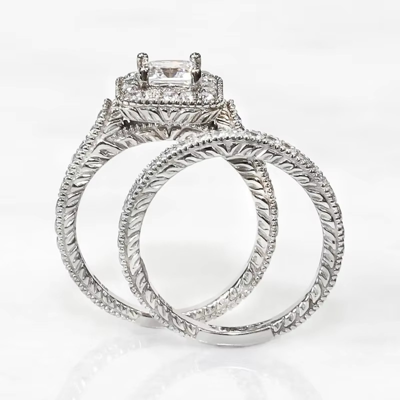 Huitan Ringe, Silber, Zirkonia, Damen - Bild 3