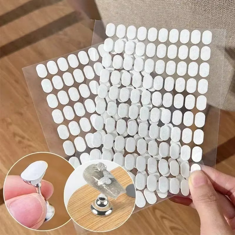 LULAA Nail Art Display-Bänder, transparent, doppelseitig klebend, 100 Stück - Bild 2