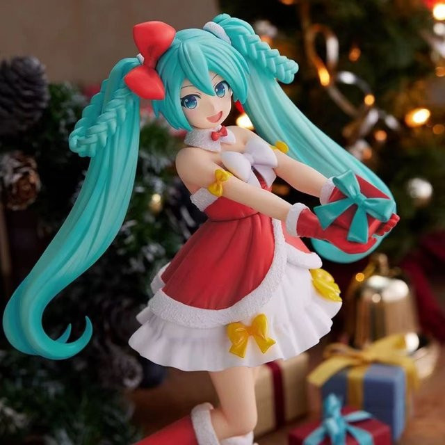Bandai Hatsune Miku Figur, rotes Kleid, Anime, Einzelfigur - Bild 1