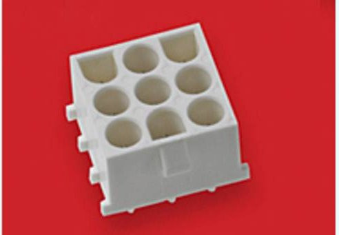 Molex Einbau-Buchsenleiste in Weiß mit 9 Polen und 6.35 mm Rastermaß - Bild 1
