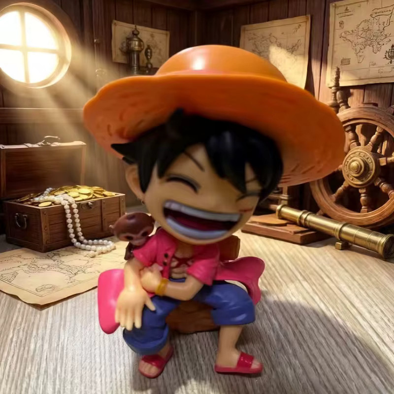 Bandai One Piece Luffy & Zoro, Q-Version Sitzende Figuren, 2-teiliges Set - Bild 3