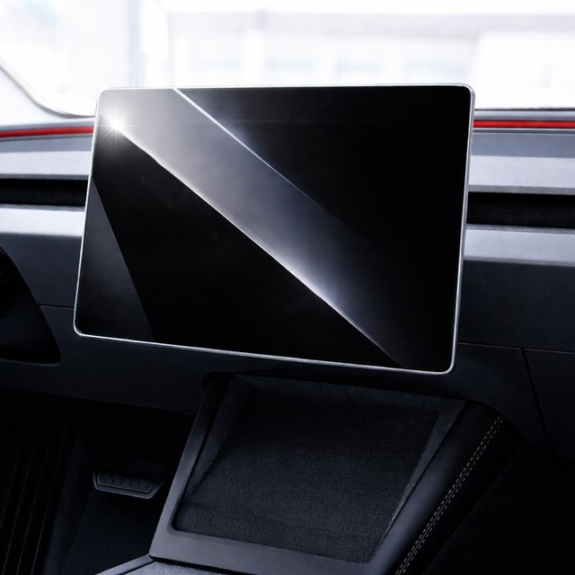 DUTRIEUX Schutzfolie aus gehärtetem Glas für die hintere Mittelkonsole für Tesla Model Y Juniper 2025 2026 und Model 3 Highland 2024 2025, transparent - Bild 1