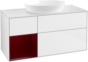 V&B Waschtischunterschrank Finion in Weiß lackiert, Breite: 120 cm, Tiefe: 50,1 cm, Höhe: 50,1 cm - Bild 1