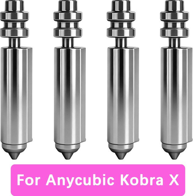 Anycubic Bimetall-Düse für Kobra X 3D-Drucker, All-in-One Hotend-Düse, Silber, 300 °C, kompatibel mit 0,25 mm, 0,4 mm, 0,6 mm und 0,8 mm - Bild 1