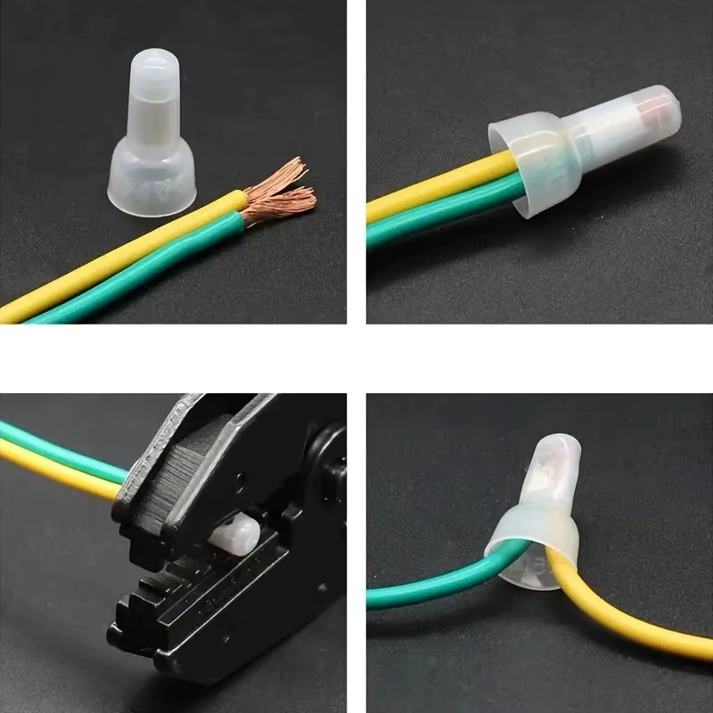 250 Stück transparente Crimp-Steckverbinder für geschlossene Endleitungen in Größe 3 - Bild 5