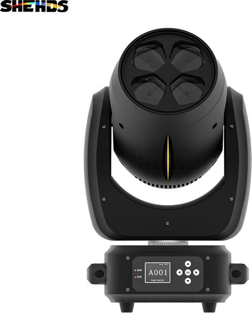 SHEHEDS RGBW LED Moving Head 180W mit Zoom und Bee Eyes Effekt in Schwarz - Bild 1