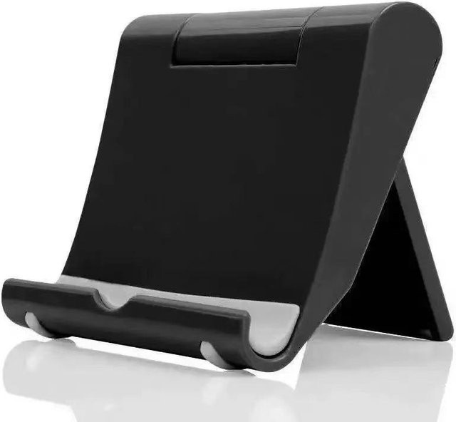 SZwatch Multifunktionaler faltbarer Handyhalter und Tablet-Ständer für den Nachttisch, schwarz - Bild 1