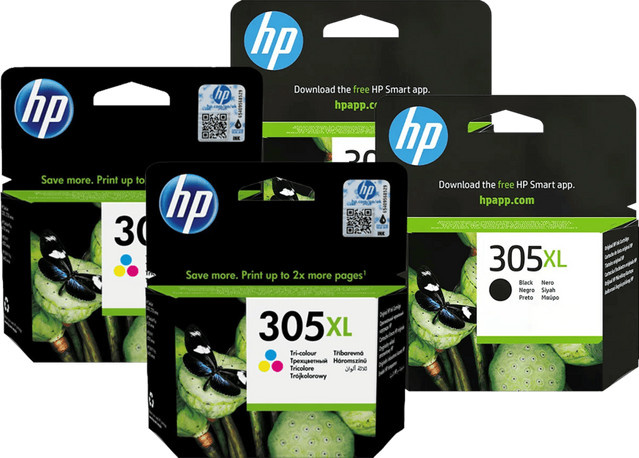 HP 305XL Druckerpatrone 4-Farben-Set für Tintenstrahldrucker (2 Stück) - Bild 1