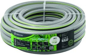 GEKA plus Wasserschlauch WS400 aus PVC, Durchmesser: 25 mm, Länge: 25 m, Farben: Grau/Schwarz/Transparent - Bild 1
