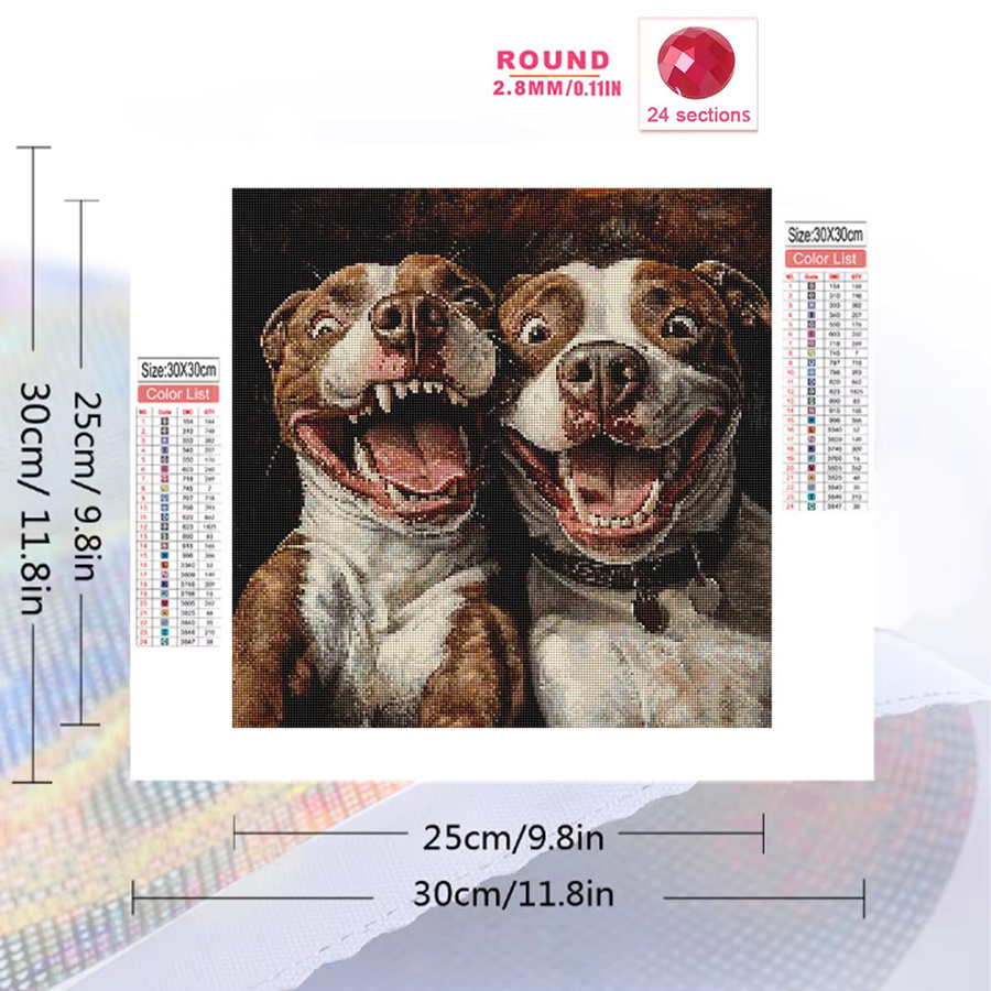 Evershine 5D-Diamantgemälde Hund Tiermuster zum Selbermachen für Erwachsene in Multicolour - Bild 2