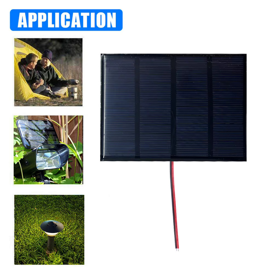 APWIKOGER Tragbares Solarpanel 3W 12V in Schwarz für 9-12V Batterien, Mobiltelefone, Lampen, Ventilatoren und Pumpen - Bild 5