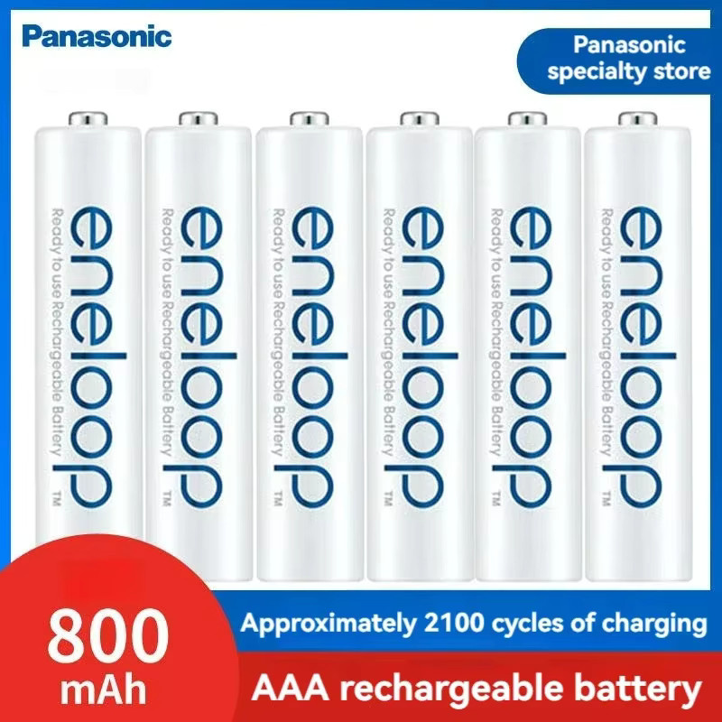 Panasonic Eneloop Original NiMH Akku Set AA und AAA in Weiß, 1,2V, 1900mAh und 800mAh, vorgeladen - Bild 2