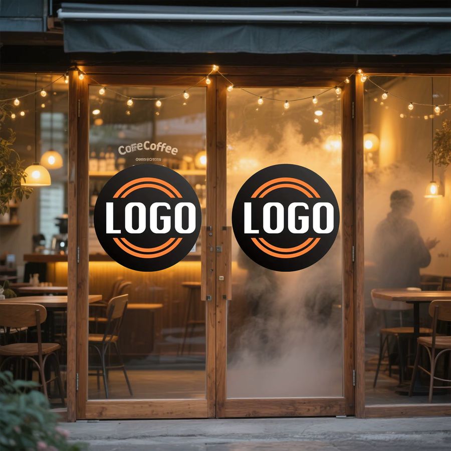 Personalisierter runder Aufkleber mit eigenem Logo wasserdicht für Fenster und Wände von Custom Image Shop Company - Bild 2