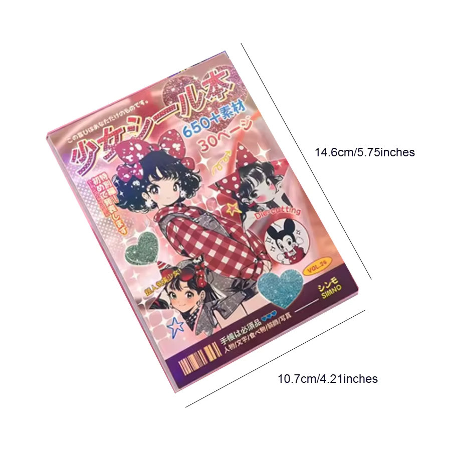 Millennium Memories Stickerbücher im japanischen Stil mit niedlichen Cartoons, 30 Stück, Multicolor, DIY-Material für Scrapbooking - Bild 3