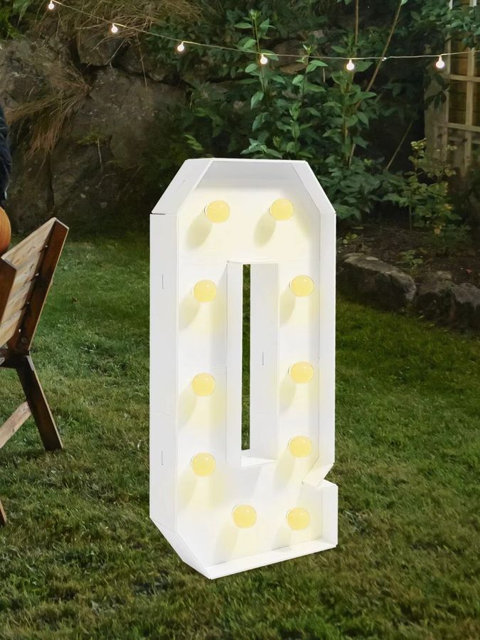 Bymaocar 36-Zoll Leuchtbuchstaben mit warmweißem integriertem LED-Licht, freistehende KT-Board-Schilder für Hochzeiten, Partys und Heimdekoration, batteriebetrieben - Bild 2