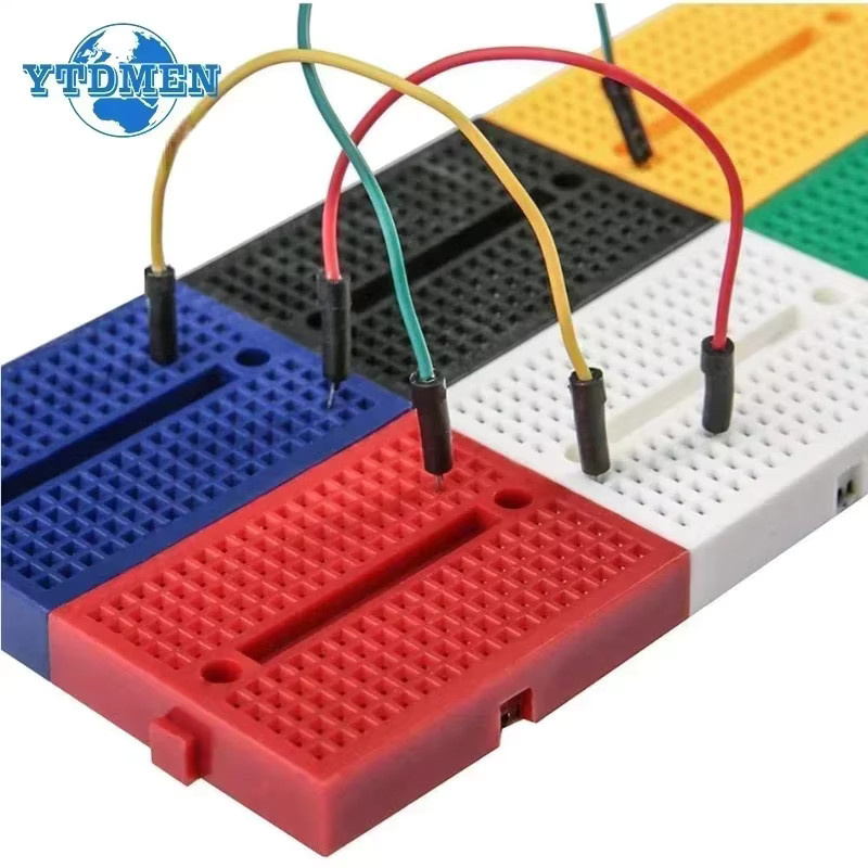 YTDMEN Mini Breadboard Solderless PCB Test Board DIY Kit, Multicolor, 6 oder 7 Stück - Bild 3