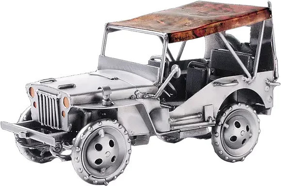 Hinz & Kunst Willy Off Road Fahrzeug, Metallmodell, Grau - Bild 1